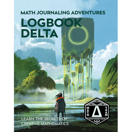 Logbook Delta spiral-bound math journal by Denise Gaskins
